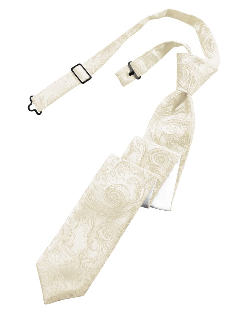 Classic Collection Ivory Tapestry Skinny Windsor Tie