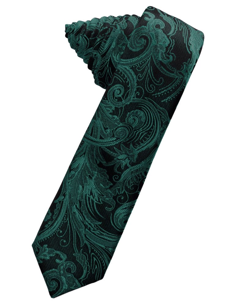 Classic Collection Jade Tapestry Skinny Necktie