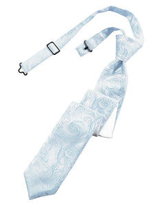 Classic Collection Light Blue Tapestry Skinny Windsor Tie