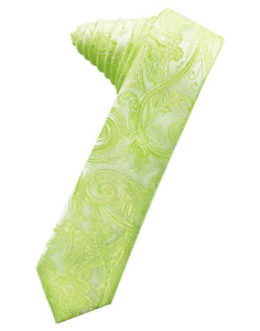 Classic Collection Lime Tapestry Skinny Necktie