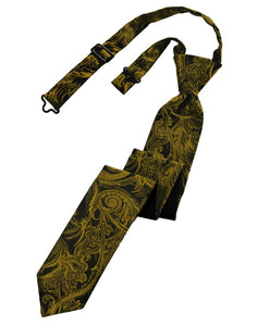 Classic Collection Gold Tapestry Skinny Windsor Tie