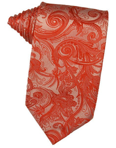 Cardi Persimmon Tapestry Necktie