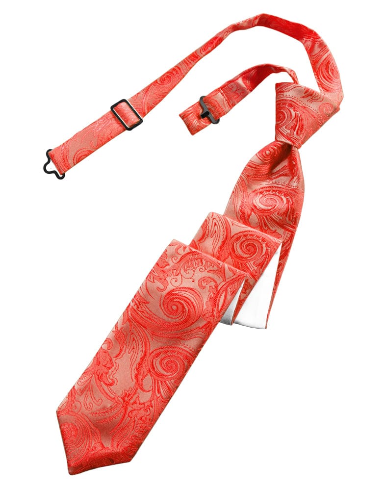 Classic Collection Persimmon Tapestry Skinny Windsor Tie