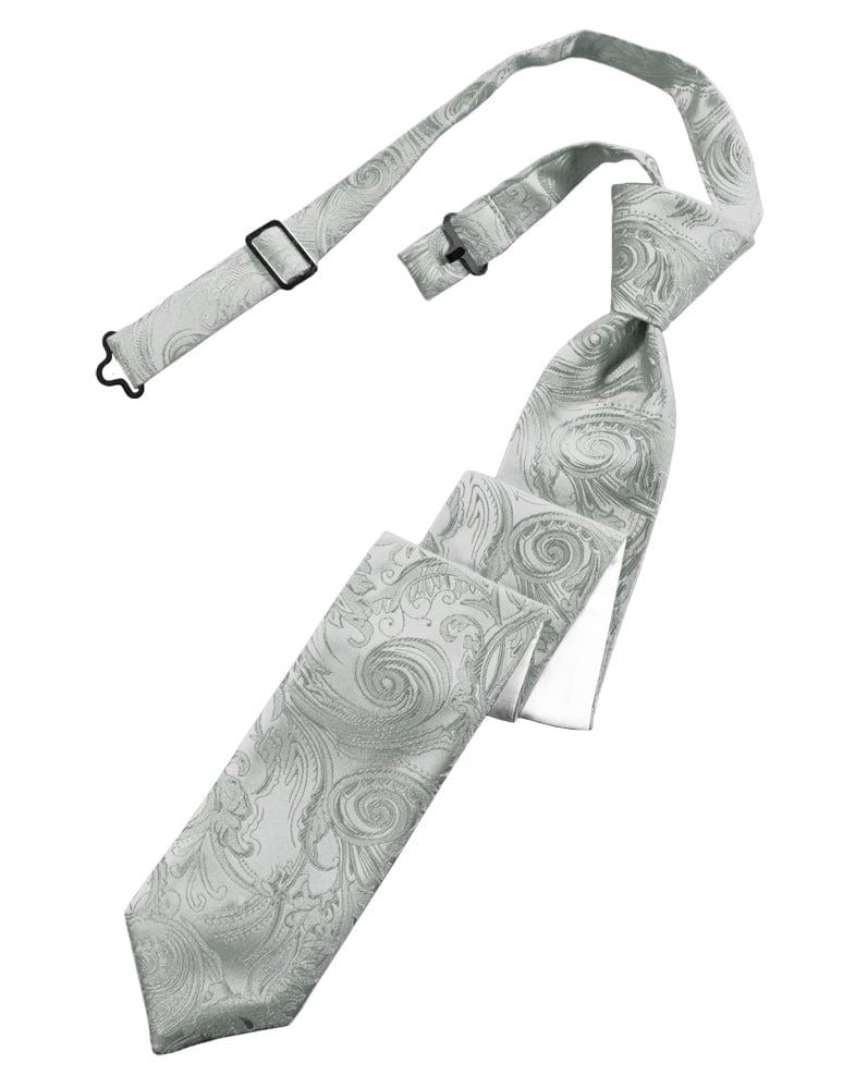 Classic Collection Platinum Tapestry Skinny Windsor Tie