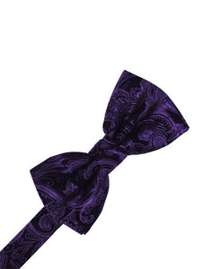 Cardi Pre-Tied Purple Tapestry Kids Bow Tie