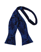 Cardi Self Tie Royal Blue Tapestry Bow Tie