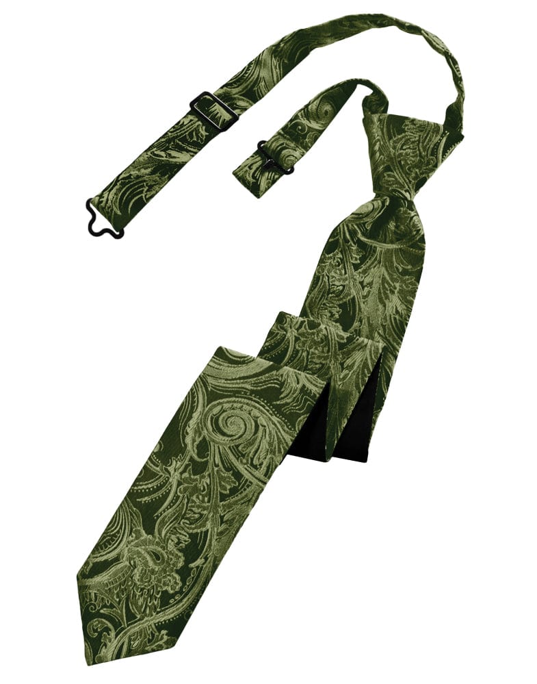 Classic Collection Sage Tapestry Skinny Windsor Tie