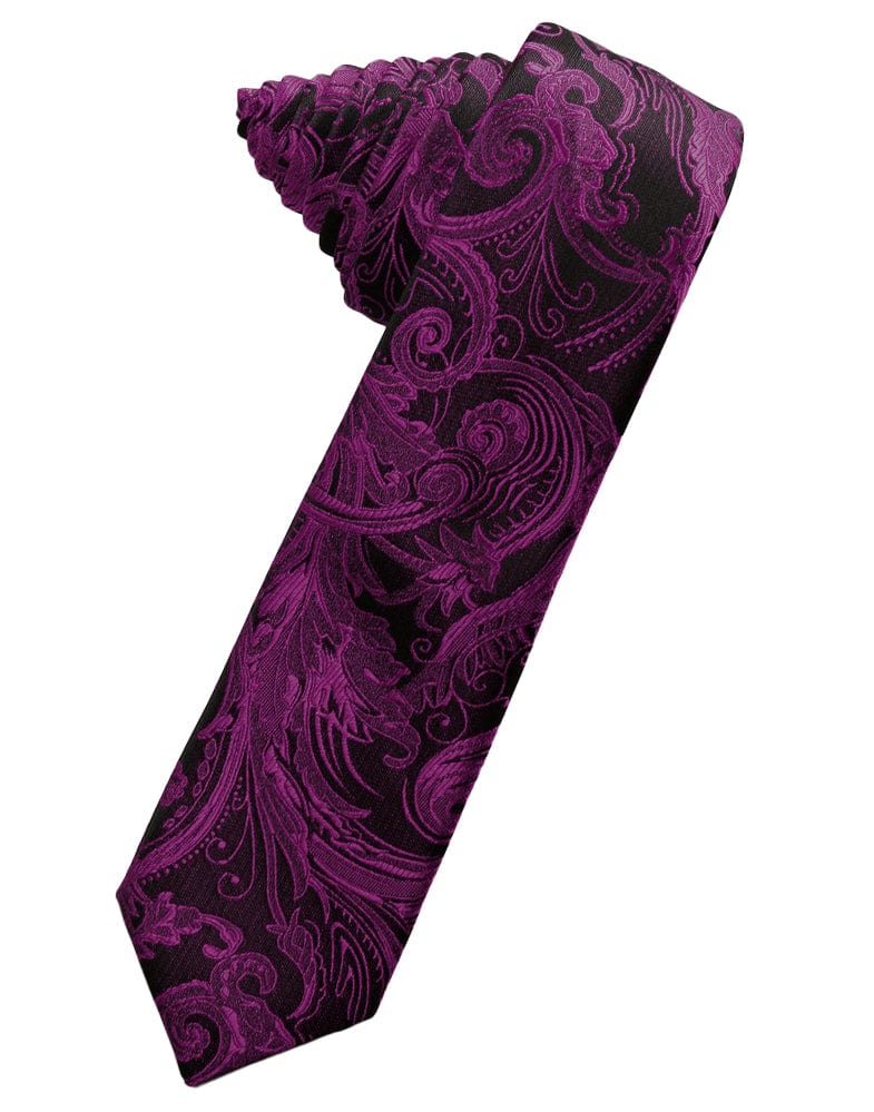 Classic Collection Sangria Tapestry Skinny Necktie