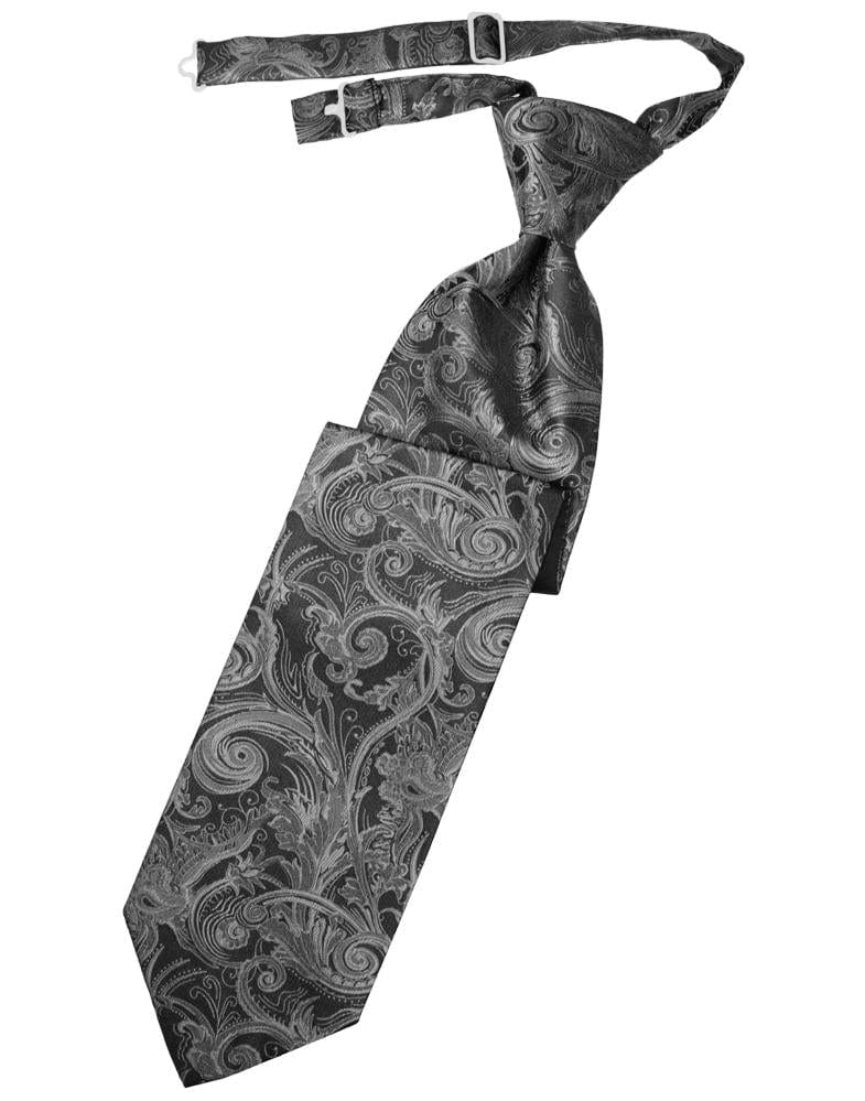 Cardi Silver Tapestry Kids Necktie