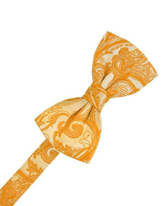 Cardi Pre-Tied Tangerine Tapestry Kids Bow Tie