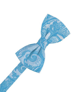 Cardi Pre-Tied Turquoise Tapestry Kids Bow Tie