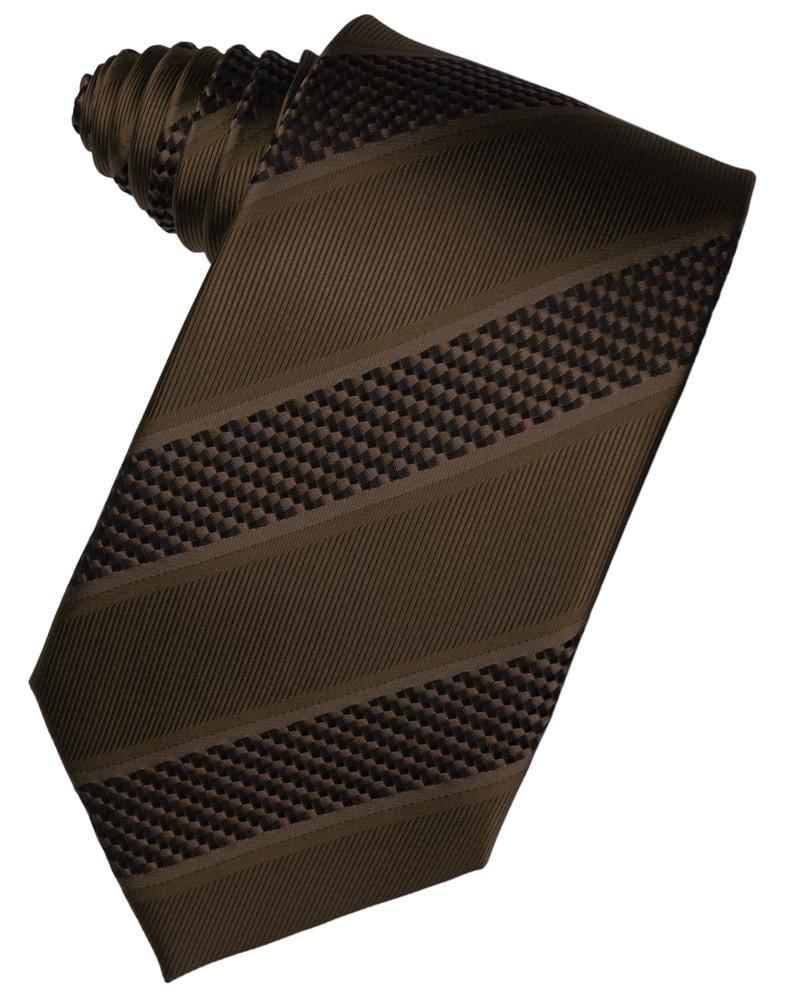 Cardi Chocolate Venetian Stripe Necktie
