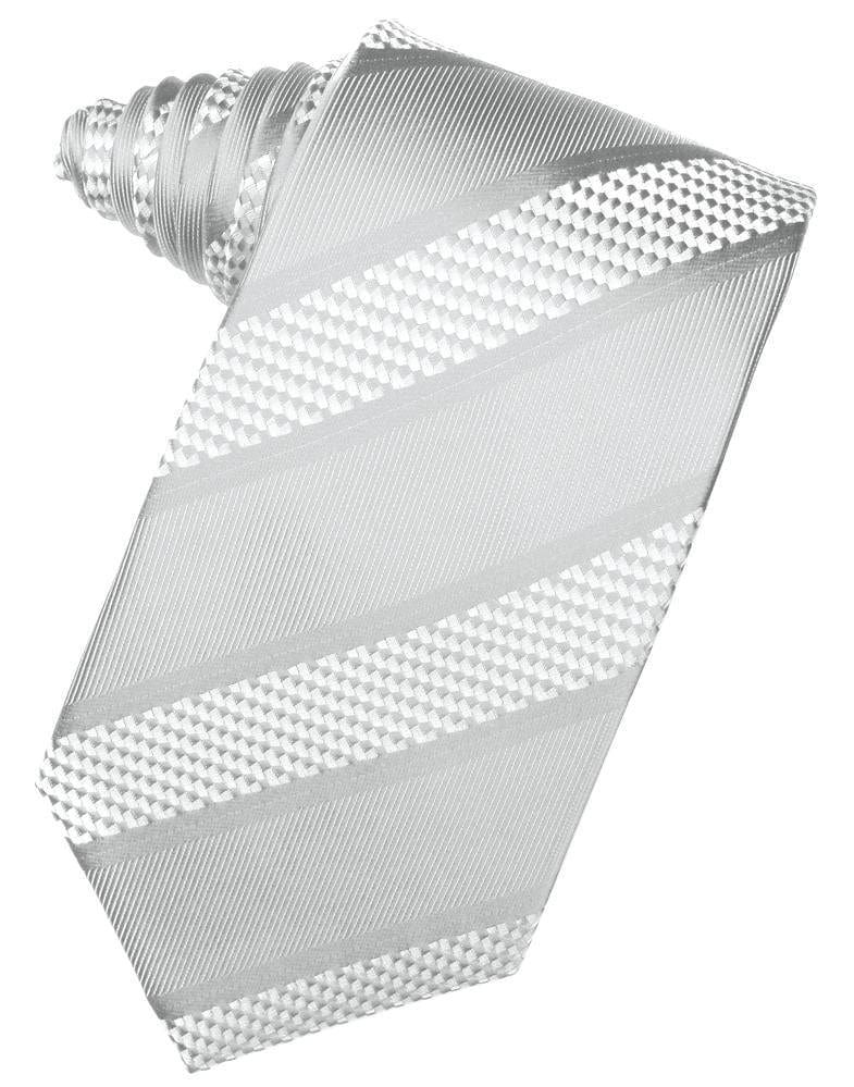 Cardi Platinum Venetian Stripe Necktie