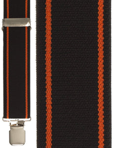 Cardi "Black & Orange Terry Stripe" Suspenders