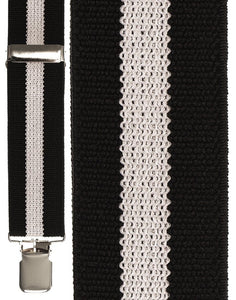 Cardi "Black & White Terry Stripe" Suspenders