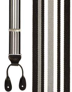 Cardi "Portland" Black Striped Suspenders
