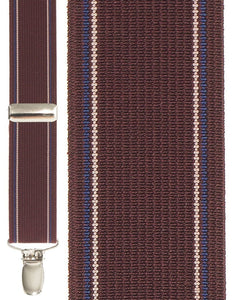 Cardi "Burgundy Edge Stripe" Suspenders