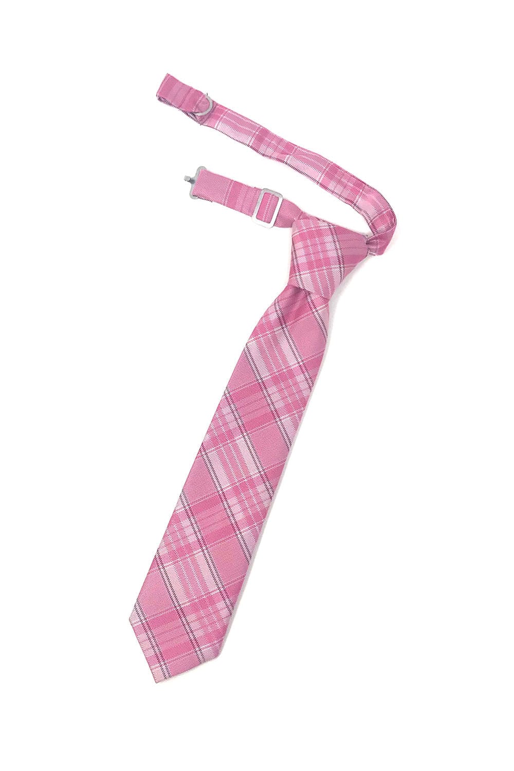 Cardi Pre-Tied Pink Madison Plaid Kids Necktie