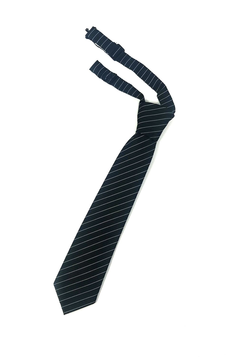 Cardi Pre-Tied Black Newton Stripe Kids Necktie