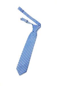 Cardi Pre-Tied Blue Newton Stripe Kids Necktie