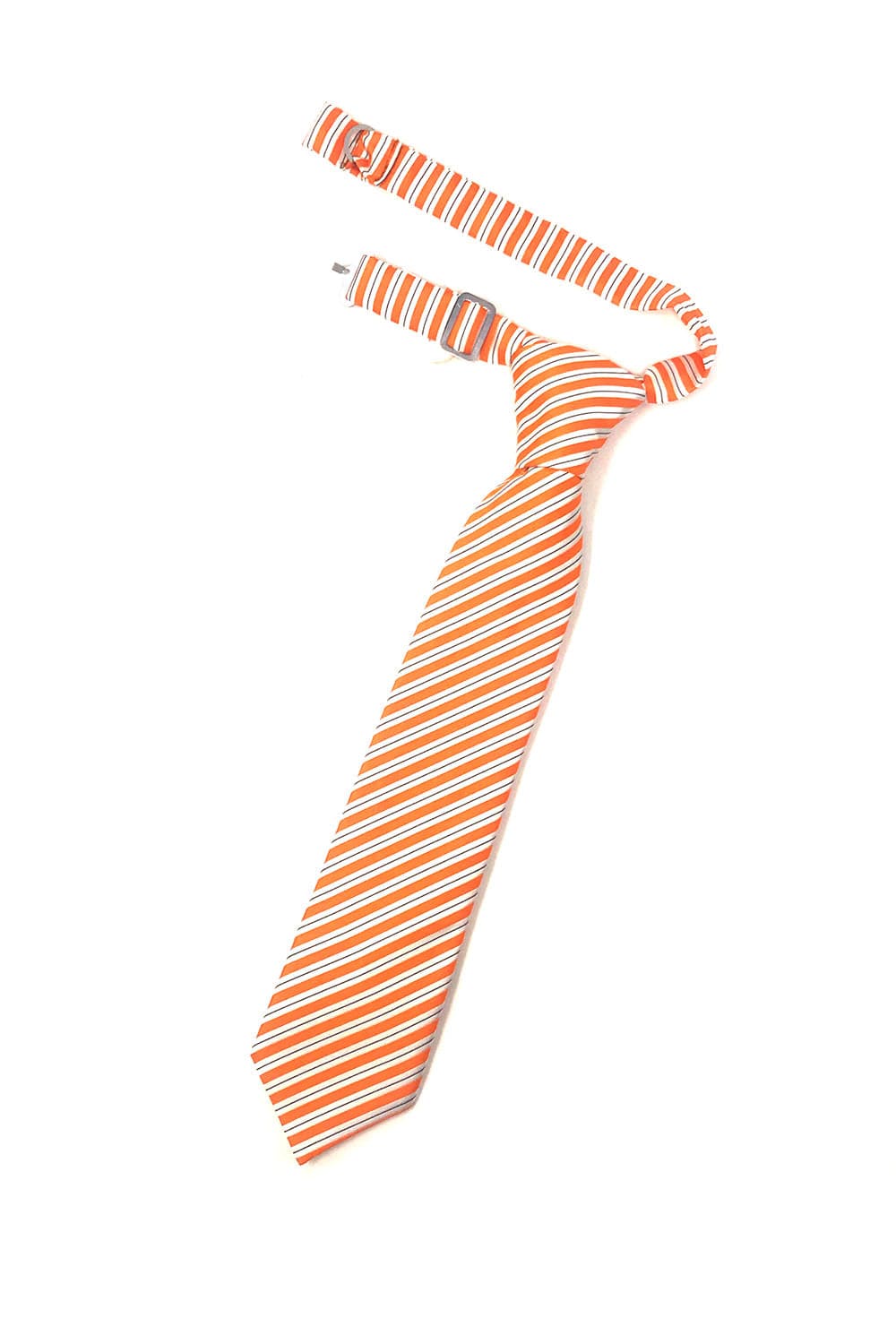 Cardi Pre-Tied Orange Newton Stripe Kids Necktie