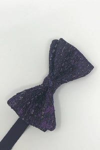 Cardi Purple Laurent Bow Tie