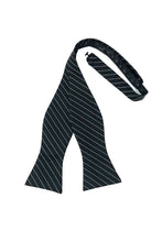 Cardi Self Tie Black Newton Stripe Bow Tie