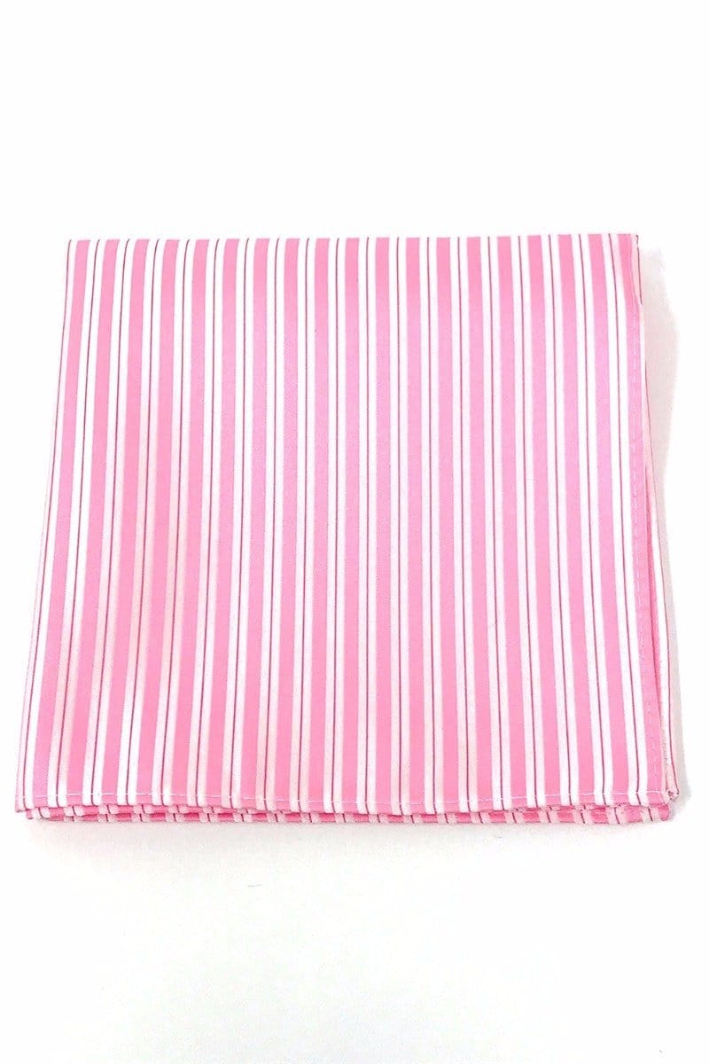 Cardi Pink Newton Stripe Pocket Square