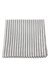 Cardi Grey Newton Stripe Pocket Square