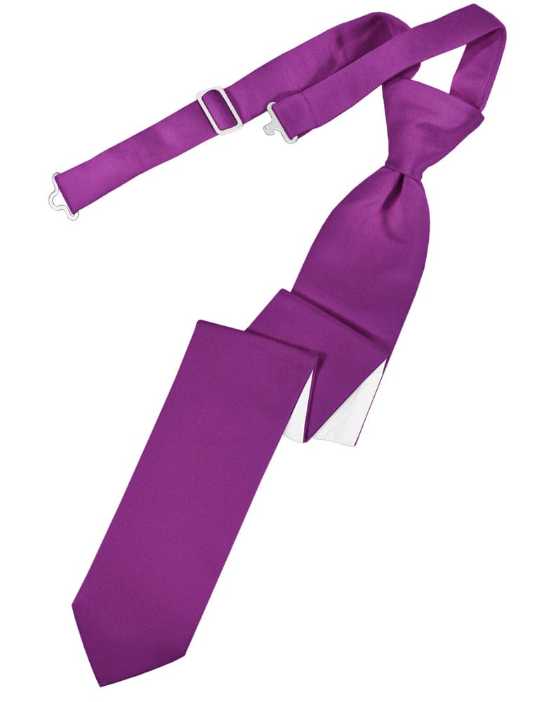 Classic Collection Cassis Luxury Satin Skinny Windsor Tie
