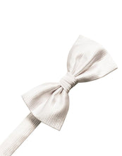 Cristoforo Cardi Pre-Tied Ivory Faille Silk Bow Tie