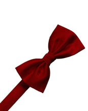 Cristoforo Cardi Pre-Tied Red Faille Silk Bow Tie