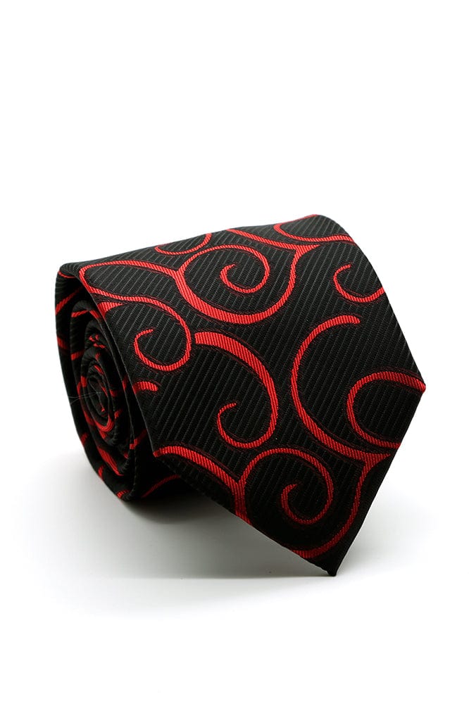 Ferrecci Red and Black Clayton Necktie