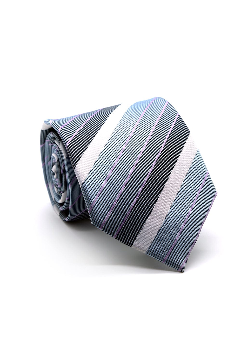 Ferrecci Grey and Blue Hawthorne Necktie