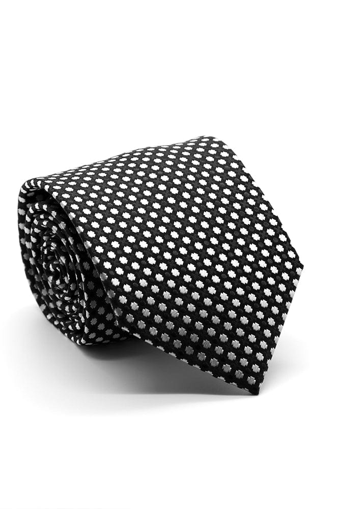 Ferrecci Black and White Sonoma Necktie