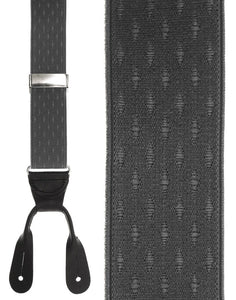 Cardi "Grey Petite Diamonds" Suspenders