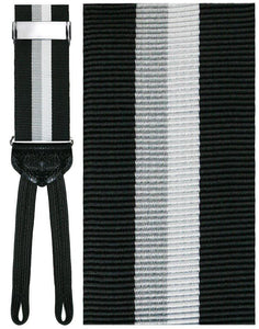Cardi "Liguria" Black Striped Suspenders