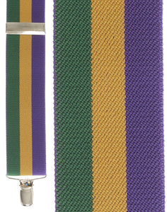 Cardi "Mardis Gras Stripe" Suspenders