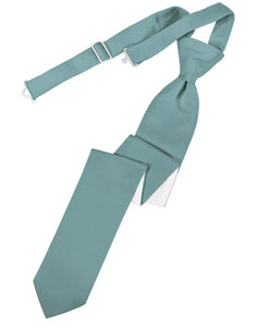 Classic Collection Mist Luxury Satin Skinny Windsor Tie
