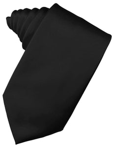 Cristoforo Cardi Black Noble Silk Necktie
