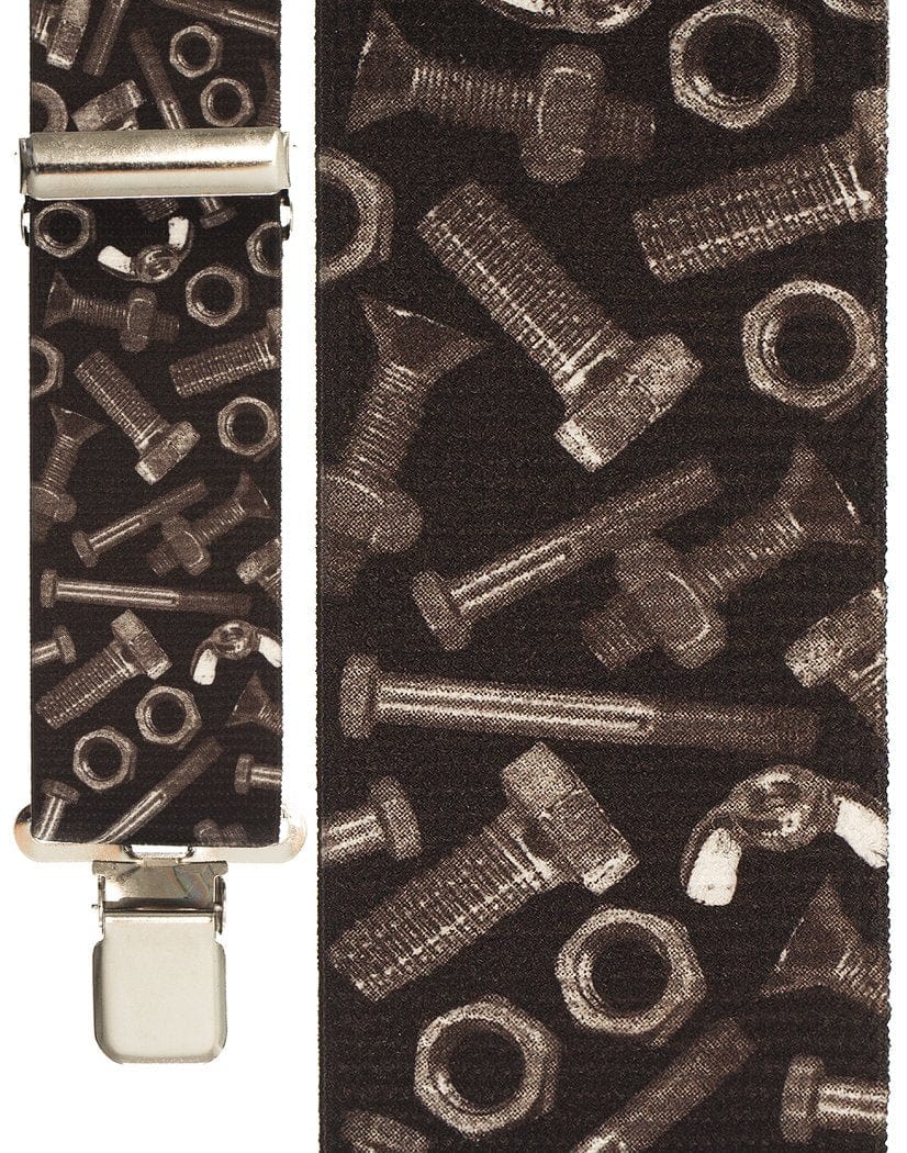 Cardi "Nuts & Bolts Black" Suspenders