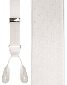Cardi "White Petite Diamonds" Suspenders